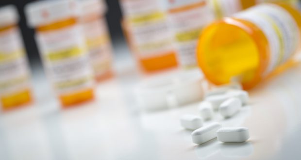 Prescription medication bottles