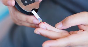 finger prick for glucometer to check blood sugar