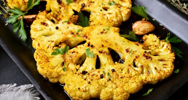 Roasted cauliflower steak