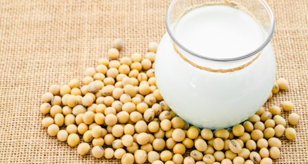 Soy milk and soy beans